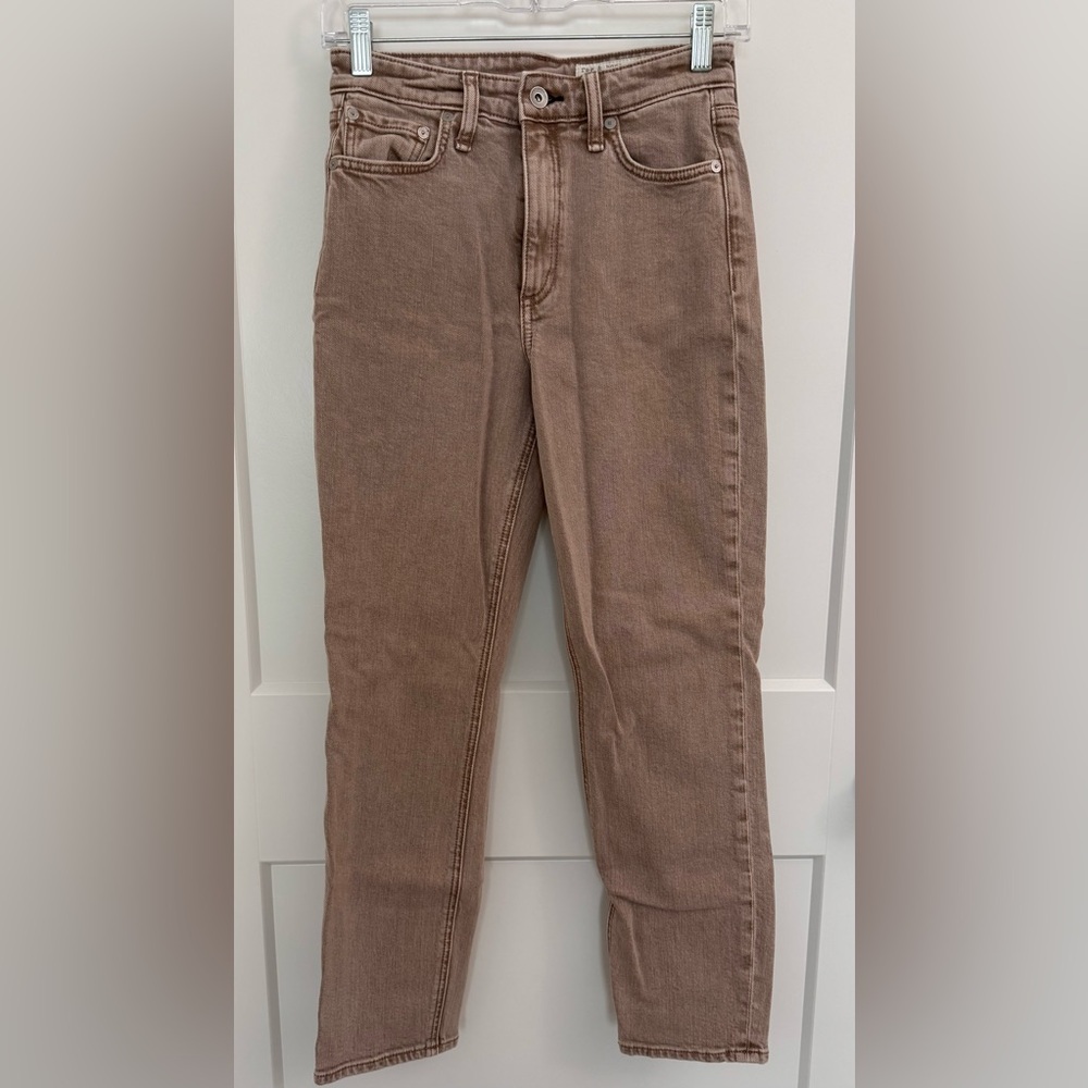 NWOT - Rag & Bone - Nina High Rise Cigarette Jeans in Rose Glitz - Size 25 Waist - Picture 7 of 11